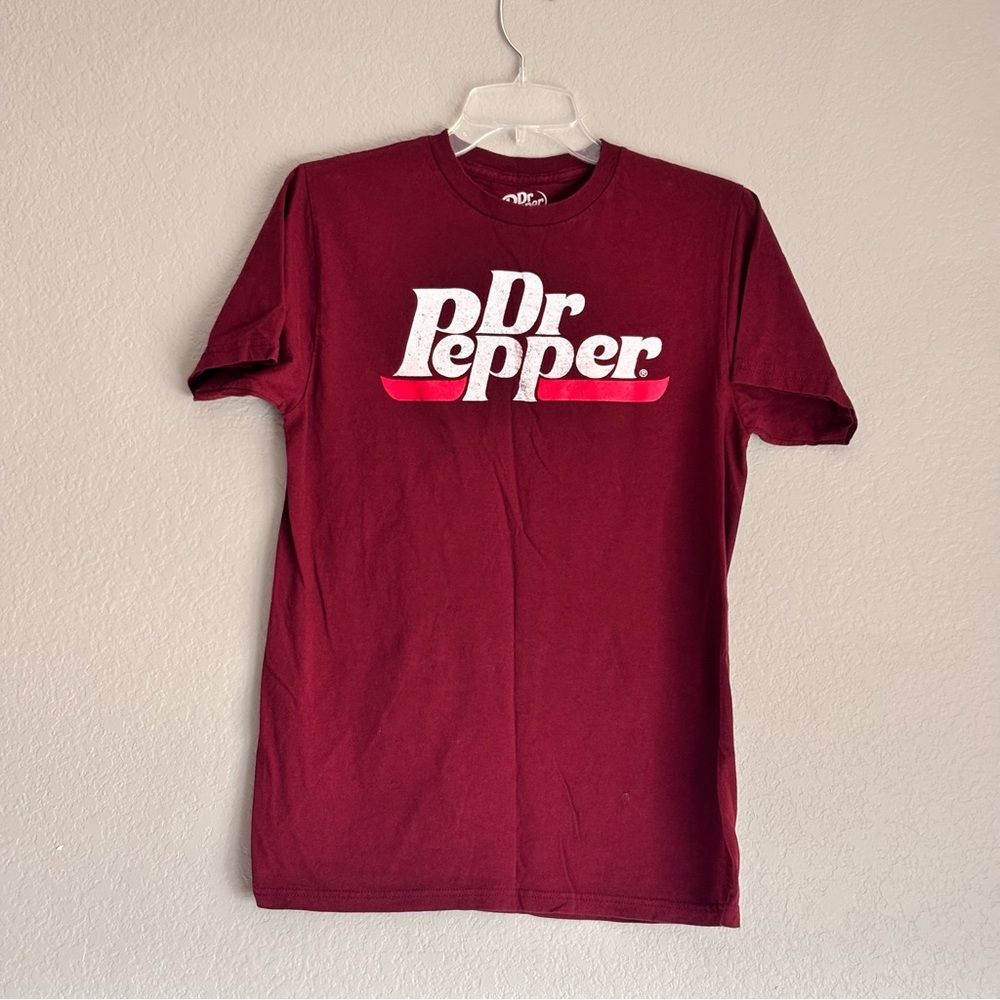 Dr Pepper Men’s Burgundy Short Sleeve Tee M